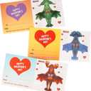 Playhouse Flying Dragons Valentine's Day Card Set for Kids, 28 Card Pack & Envelopes - Fold and Fly Paper Airplanes - Great for School Classroom Exchange Parties - Boys & Girls Ages 4+
