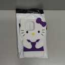 MONEHOYSY Cartoon Case for iPhone 16 Pro 6.3" 2024, Fashion Cute 3D Cute Kitty Kawaii Soft Silicone Animal tective Gel Shockof Gel Back Cover for Kids Women Girls Boys (Purple)