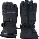 Heated Glove Liners, Heated Gloves Winter Sport Outdoor Thermal Insulate, Rechargeable Heated Gloves with Touchscreen, Men and Women Gloves Hand Warmer for Sports Hunting Cycling Hiking Fishing ( Colo (Large)