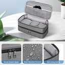 SITHON Travel Case for Shark FlexStyle/SpeedStyle Styler/HyperAir Dryer, Double-Layer Water Resistant Portable Storage Carrying Organizer Bag Compatible with Dyson Supersonic (Bag Only), Grey