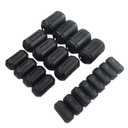 20Pcs Clip-on Ferrite Ring Core RFI EMI Noise Suppressor Cable Clip for 3mm/ 5mm/ 7mm/ 9mm/ 13mm Diameter Cable, Black