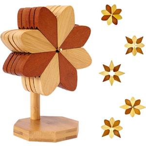 4 Wooden Trivets for Hot Dishes,Christmas Tree Trivet Table Mat Set,Wooden Treevet Tree Coasters for Hot Pots and Pans Christmas Decorations Gift for Women,Kitchen Gifts