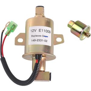 E11009 12v Electric Fuel Pump Compatible with for Onan 5500 RV Cummins Generator Replaces Onan 149-2331-02, Fits Cummins A047N923 A029F891 149-2331