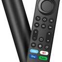 Replacement Remote Control for Fire Smart TV Stick(2nd/3rd Gen/4K/Lite/4K Max),TV Cube,Remote for Pioneer,Hisense,3rd Gen Smart TV,Omni,QLED Series (Jet Black)