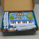 Baby DJ Table for Toddlers 1-3, Baby Musical Piano Toys 6-9-12-18 Months Toddler Activity Learning DJ Mixing Table with Music & Light Educational Toy for 1 Year Old Boy Girl First Birthday Infant Gift