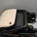 Bombi Bbee V2 Lightweight Baby Stroller - Premium Vegan Leather, One-Hand Fold, Infinite Recline, Aircraft-Grade Aluminum Frame, XXL Canopy, and Ample Storage Umbrella Stroller - Sand