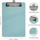Hongri Plastic Small Clipboard, Green Memo Size Clip Board for Students, Kid, Women, Home, Low Profile Clip, Mini Size 6 x 9 in, Office Supplies & School Supplies(Pack of 6)