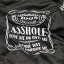 Certified Genuine Asshole 100 % Percent Whiskey Liquor Pullover Hoodie, XXL