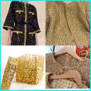 Hollow Lace Trim Polyester Braided Ribbon 10 Yards 35mm Wide Lace Trim for Sewing Crafts Clothing Curtains Accessories Lampshade Home DIY Decoration (Gold, 35mm Wide)