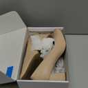 DREAM PAIRS [Stand All Day Pumps] Counsel Round-Toe Low Block Heel Pumps, Size 6.5, Nude