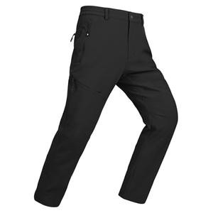 YSENTO Men's Insulated Snow Ski Pants Waterproof Winter Fleece Lined Softshell Hiking Cargo Pants Zipper Pockets Black 34