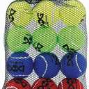 INSUM Tennis Balls for Dogs - 1s Pack 2.0'' Durable Non-Toxic Outdoor Dog Toys Balls with Mesh Bag, SGS Certified, Colorful Fetch Toys, Small Breeds (Non Squeaky)