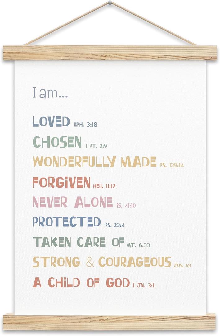 2 x Christian Hanging Flag, Religious Bible Scripture Canvas Wall Art For Farmhouse Home Office Bedroom, Inspirational Wall Art Sign Supplies, Christian Gifts For Women -A05