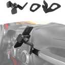 RT-TCZ for Wrangler JK Radio Mic Mount Holder, Passenger Grab Bar Walkie Talkie Phone Mount for Jeep Wrangler JK JKU 2011 2012 2013 2014 2015 2016 2017