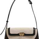 Shoulder Bag for Women Small Crossbody Bags Hobo Handbags Colorblock Top Handle Handbags Mini Clutch Purse (One Size, Black)