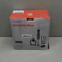 G.a HOMEFAVOR Handheld Corded Hand Blenders Set: 1000W Trigger Variable Speed 5 in 1 Stick Blenders with Stainless Steel Blade, Mixing Beaker, Whisk, Milk Frother for Soup, Baby Food, Smoothies