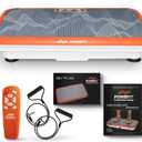 Power Fit Vibration Plate Exercise Machine, Powerfit Elite Vibration Platform, Power Plate, Body Vibration Plate for Lymphatic Drainage, Body Shaker Weight Loss - Remote, Resistance Bands & Diet Plan