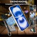 SU - iPhone 16 Magnetic Clear Case Slim Shockproof Design, Compatible with MagSafe, Wireless Charging Case - Transparent Cover, Anti Yellowing Phone Case for iPhone 16 (6.1")