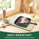 Tempered Glass Cutting Board for Kitchen Counter, Clear Cutting Board with Rubber feet, Glass Cutting Boards Set, Non-slip Heat-Resistant, Shatter and Scratch Resistant, Easy to Clean