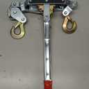 Come Along Winch 2T,Pulling Capacity 12 FT Steel Cable 2 Hooks,Heavy Duty Come Along Tool with Dual Gears,Heavy Duty Hoist Cable Puller for Vehicle Rescue