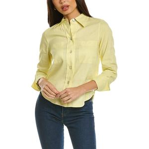Vince Womens Small L/S Shirt, Pomelo, Size 8