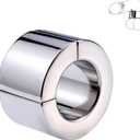Sleek Design Men's Stainless Steel Heavy Duty Strength Training Accessory, 5 Sizes, Thick and Exquisite-RFUS054 (40mm)