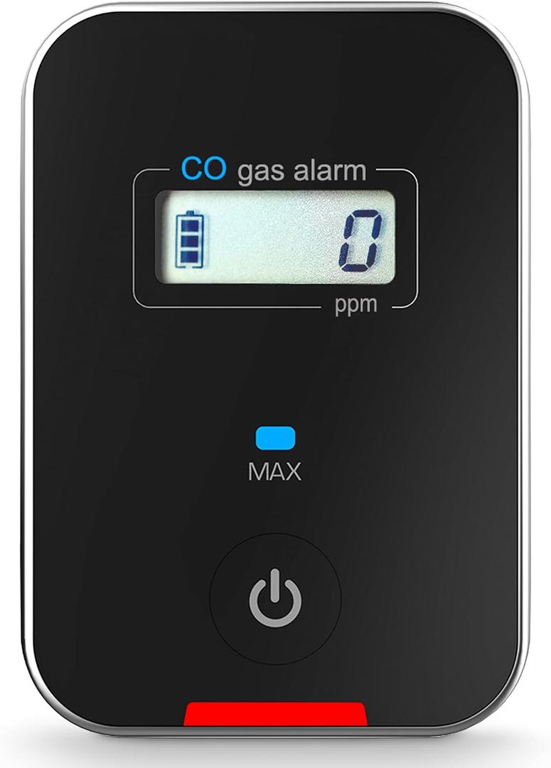 Car, Vehicle, Aircraft Carbon Monoxide CO Detector | Fast Low-Level 9ppm Alarm | Vehicles, Police, Pilots, Travel, Bus, Trucks | Metal Body, Small 2oz |