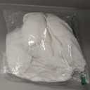 Royale Linens 100% Organic Cotton Fitted Sheet - Percale Weave - Super Soft Deep Pocket Bottom Sheets - White Elastic Sheet Full Size - Full Fitted Sheets Only - (54"x75"+15", White)