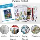 Funchey Stamped Cross Stitch Kits, DIY Cross Stitch Pattern for Adults Beginners Needlepoint Kits Embroidery Kit Arts and Crafts 11CT- (Handicraft patterns36)