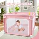 Baby Playpen, Small Play pens for Babies and Toddler, PinkFor Girl, 36"X36"