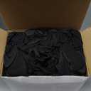 Moukeren 100 Pcs Spandex Chair Sashes Bows Bands Slider Sashes for Chair Covers Elastic Bands Ties Ribbon Decorations for Wedding Party Events Ceremony Birthday Banquet(Black)