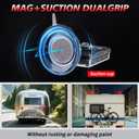 USB-C Wireless Trailer Lights Kit with Reverse, IP67 Waterproof Magnetic LED Tow Light for Towing, Tail, Brake, Turn Signal for Car, Boat, Camper, RV (B-Type)