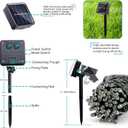 Joomer Solar Christmas String Lights, 39FT 100LED Waterproof Outdoor Lights with 8 Modes Twinkle Fairy Light for Garden, Patio, Yard, Tree and Christmas Decor (Green)