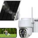 4G LTE Cellular Security Camera, Wireless Solar Powered No WiFi Needed Outdoor Camera Built-in SIM Card,Pan Tilt, 2K HD Night Vision,2-Way Talk,Motion Detection, Remote Access