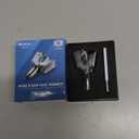 ROYAL [Made in Korea] Nose Hair Trimmer for Men Birdie, Manual, Battery-Free, Water-Resistance, Painless with Twelve Dual-Edged Blades, Patented Mechanism ET-4 (Silver)