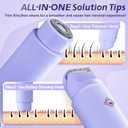 Bikini Trimmer for Women, Dual-Head Electric Razors for Women, 2 in 1 Electric Razor for Pubic Hair Trimmer IPX7 Waterproof Wet&Dry Use Bikini Shaver for Ladies Pubic, Legs, Face, Underarms(Lilac)