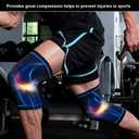 Knee Braces for Knee Pain, 2 Pack Knee Pads Knee Sleeves Weightlifting Knee Compression Sleeve, Knee Support Knee Flex Wrap Knee Sleeves (X-Large, Black)