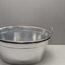 Large 6-Gallon Galvanized Tin Beverage Tub, 20x14x10 inches (Pack of 2)