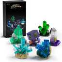 Nifeliz Geology Rock Collection Building Set for Adults, 6 Mineral Models for Creative Desk Display, Nature-Inspired Gift for Home Decor Lovers (651 PCS, NF10363)