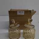 Glass Storage Jars with Cute Heart Shaped Lids - 23oz Airtight Food Canisters for Candy Cookies Sugar Spices Snacks - Candy Jars for Wedding and Home Decoration (2PCS)