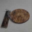 Mid Century Wooden Plant Stand - Tall Planter Table, 12 inch Round, Small