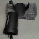 Professional 7 in 1 Dog Paw Cleaner for Dogs & Cats - Includes 1 Portable Paw Washer, 1 Bath Brush, 2 Dog Toothbrushes and 3 Absorbent Towels Note: Fits Paws 1.5 to 2.5 Inches Wide (Medium, Black)