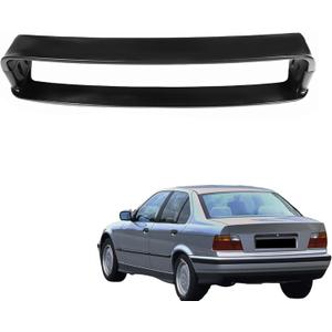 labwork Matte Black Plastic Rear Trunk Spoiler Wing Replacement for 1992-1998 3 Series E36 1994-1999 M3