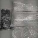 Lallisa 150 Pcs 7 ml Glass Vials with Screw Black Caps Plastic Stoppers, Leak-proof Clear Small Sample Vials Bulk for Essential Oils, Holy Water, Medical Specimens, DIY Crafts, Travel Containers