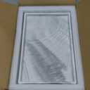 Marble Tray for Bathroom Counter Decor Ceramic Perfume Organizer Vanity Tray for Dresser Jewelry Dish Key Plate Rectangle Marble Sink Trays Countertop Organizer White,Large
