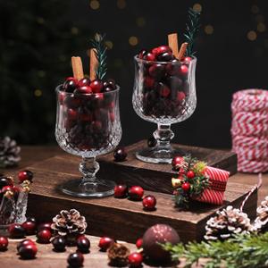 200 Pcs Christmas Artificial Cranberries Fruit Fake Cranberries for Christmas Tree Decoration Wedding Garland DIY Craft Table Decoration Photo Props