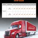 Truck Floor Mats for Freightliner Cascadia: 2018-2026, All Weather TPE Heavy Duty Semi Floor Liners for Cascadia 2025 2024 2023 2022 2021 2020 2019 2018, Car Accessories Rubber Carpet for Big Rig 3PCS