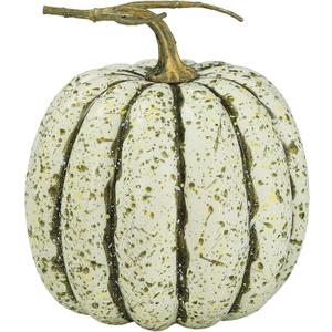 Faux Pumpkin Decor, Realistic Foam Pumpkin with Rustic Stem for Fall, Halloween Harvest & Thanksgiving Decor, Decorative Pumpkins for Indoor & Outdoor Display(Tall)