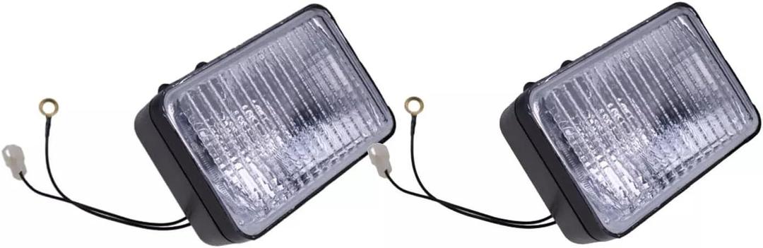Lamp, Work Light D132681 D132682 Compatible for Case Backhoe Loader 580K 580L 580SL 590 580SK 590SL 590L 570LXT 580SM+ 590SM+
