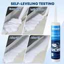 Kohree RV Roof Sealant 2 Pack, Self-Leveling Lap Sealant White, RV Caulking for Roofing, Maintenance, Repair